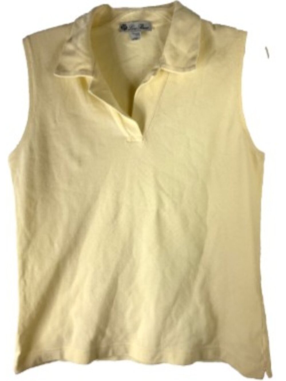 Loro Piana womans cotton polo shirt yellow xl buttercream old money corpcore 90s